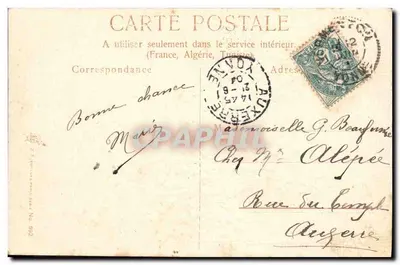 Buquê de muguet — Meus melhores cumprimentos — Carte postale française — Verso
