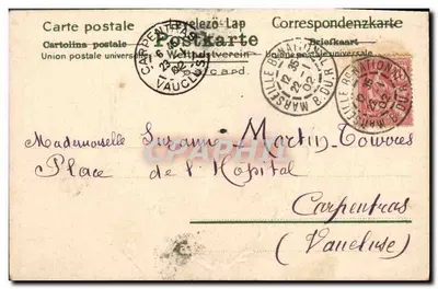 Coppie d'amore in un ambiente floreale — E.S. D., serie 8100 — Verso