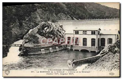 O Barragem da Sioule — A Fábrica e o Desvio — L'Auvergne Pittoresque — n°291
