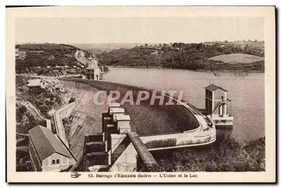 Barragem de Eguizon (Indre) — A Fábrica e o Lago