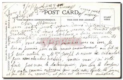 Criança em um quarto desarrumado — Fred Spurgin — Série 'Kiddoo' — Inter-Art Co. — Verso