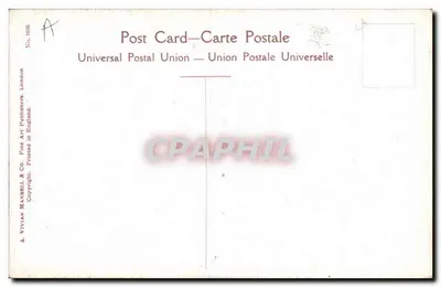 Kind vor einem gefangenen Tiger — Universal Postal Union — Nr. 1036 — Rückseite
