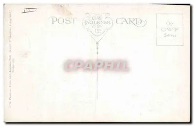 Zwei Hunde in Uniform — 'Joined Up' — C.W. Faulkner & Co. Ltd, Serie CWF — Rückseite