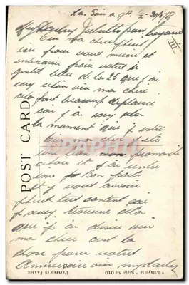 Criança em uniforme — cozinhando um rato em uma panela — editor 'L'atayelle', série n° 10 — Verso