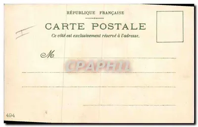 Primevère: Primeira Juventude — Carta postal francesa n°494 — Verso