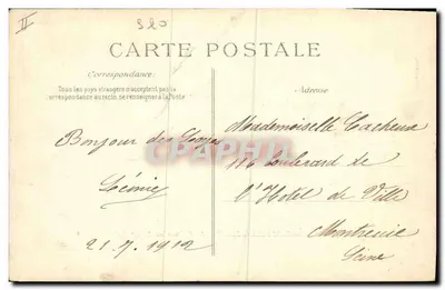 Saint-Germain-en-Laye — Zamek w XVII wieku — Wydawca E.P.D. nr 3 — Rewers