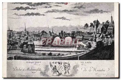 Vista do Ponte de Laval — De Meautre — Coleção Arqueológica Goupil, Laval, N° 3