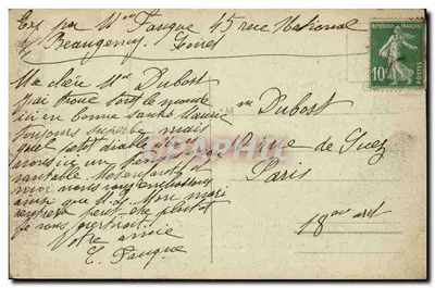 Beaugency — Ogólny widok miasta w XVIII wieku — A. Lefèvre, wyd., w Beaugency (Loiret) — Rewers