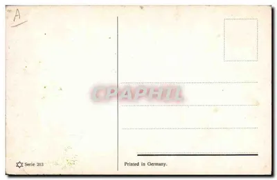 Dois pavões — pele de pavão estendida — M. Bovian, série 263 — Verso