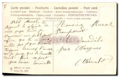 Falcões e ovos — Schwarz No. 5124 — Schwarz — Verso
