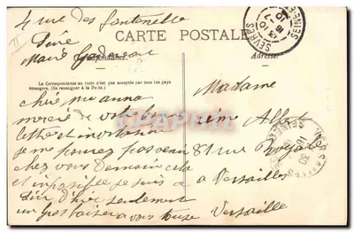 Paris (Jardin des Plantes) — Le Paon — yayıncı no 49 — Arka yüz