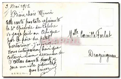 Scena zwierzęca na Nilu — Wydawca A. E. W. L. 954-1 — Rewers