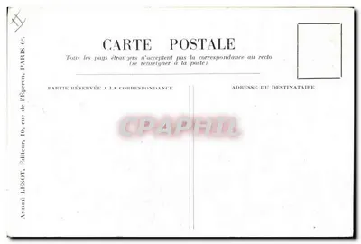 La Huppe — pássaro migratório — André Lesot, n° 55 bis — Verso