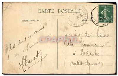 Chasseurs Alpins - La pause sur un glacier — A. Sauvaigo, Nice, n° 106 — Verso