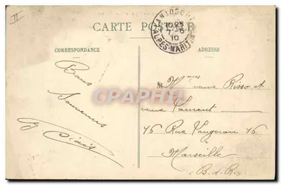 Alpine Schützen und Lac Alpestre — A. Sauvail, Nice — n°130 — Rückseite