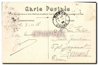 Navio de Guerra Francês — « Liberdade » — editor A. Couturier, n° 273 — Verso