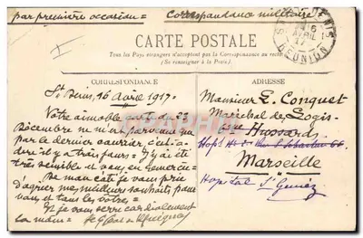 Marinha Nacional — "Liberté", encouraçado de esquadra — destruído na enseada de Toulon por explosão em 25 de setembro de 1911 — editor ELD, n° 143 — Verso