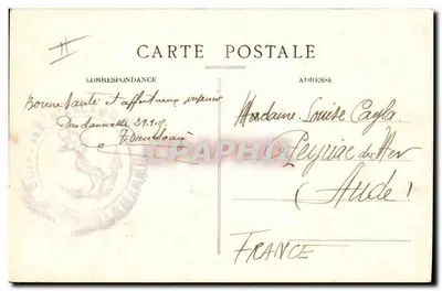 Cruzador blindado Léon Gambetta — Guerra Naval 1914-1915 — H. Grimaud et Cie, Marselha — Verso