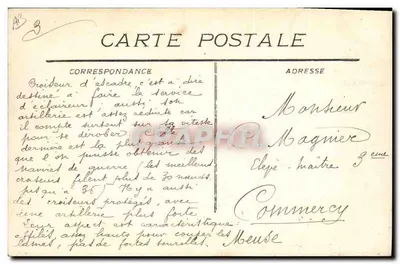 Kroiser pancerny "Lalande" — Marynarka Wojskowa Francuska — wydawca L. Tapon, Marsylia — Rewers