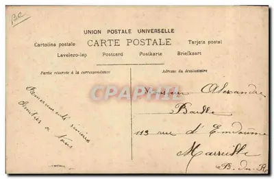 Cléio em Méïssa — Reutlinger Paris — S.J.P. 69° Série N°6 — Verso