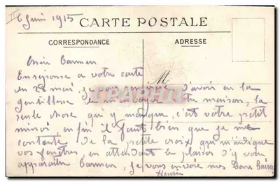 W Alzacji! — Rysunek Georges Scotta z 'L'Illustration' — Sierpień 1914 — Rewers