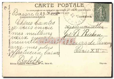 Alzacja — W zboczu — Wyd. D. Peichen, seria AL — Rewers