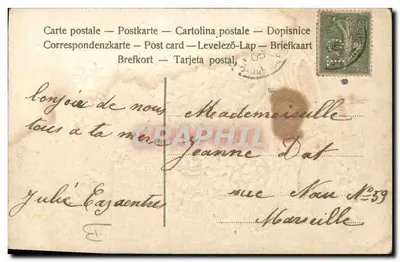Arranjo de flores azuis — Lembrete — Graphiphil N°59 — Verso