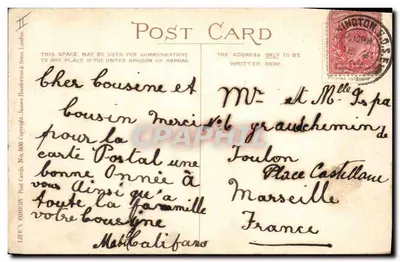 Enfants à un mariage — scène de mariage avec deux enfants — Mary Stasbee, Ken-1904 — Verso