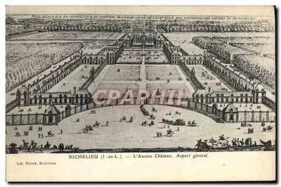 Richelieu (1-et-L.) — O Velho Castelo. Aspecto geral. — Lib. Baltet, Richelieu