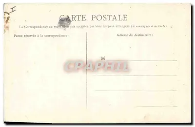 Bilhete postal antigo Vista geral da cidade de Morlaix no século XVI — Verso