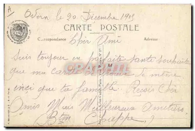 Défilé des Alpins devant le Généralissime — En Alsace, éditeur l'Illustration — Verso