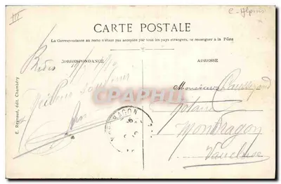Bateria de Chasseurs Alpins — 2540 — E. Reynaud, editor. Chambéry — Verso