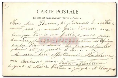 Groep Alpines Officieren — Uitgave Gilletta, fot. Nice, n° 475 — Achterkant