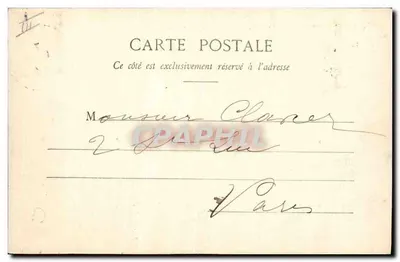 Barraquementos dos Chasseurs Alpins no Fréjus (2.600 m de altitude) — n° 530 — editor C. R. C. — Verso