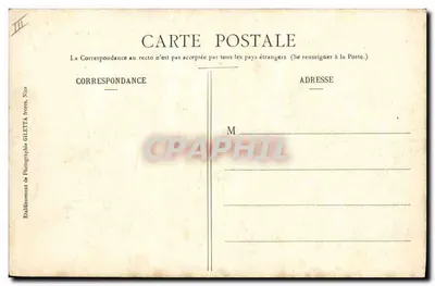 Grupo Alpino — Caçadores nas Alpes — Édition Gilettà, Nice — Verso