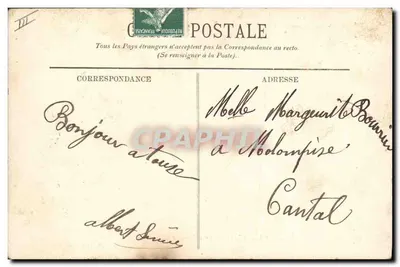 Cruiser "Linois" — Cruiser de escadra — A. Bougault n°573 — Verso