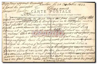 LORIA - Cieśnienie 23550 ton — Marynarka Wojskowa Francuska — Wojna 1914-15-16-17 — Rewers