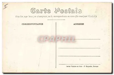 Bourges — Hotel da Câmara de Comércio — E. Maquaire, n°331 — Verso