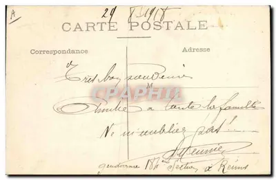 Reims — Rue Cérès — Hôtel pocztowy i telegraficzny, Izba Gospodarcza i Giełda — Rewers