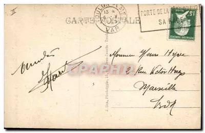 Toulon — Pałac Giełdy i Izba Handlowa — J. Don, Fototypia, Toulon — Rewers