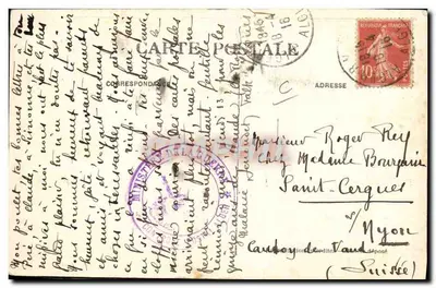 Sessão da Cruz Vermelha Francesa — Comitê de Argel — União das Mulheres da França — 1990 — Verso