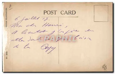 Dois crianças em um cume — "CARRY ON" — F. Wilson, No 805 — Verso