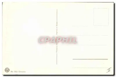 Gloxinia — flor rosa em vaso — STF No. 352 — Verso