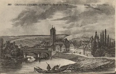 Castelo-Thierry — D'après un Dessin du Temps — Ehrhard Phot, Castelo-Thierry