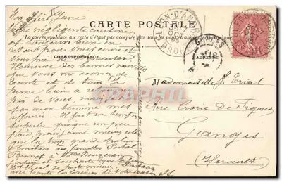Montélimar em 1815 — Castelo dos Adhémars. Velha porta do Fust — Lib. F. Baume, Montélimar — Verso