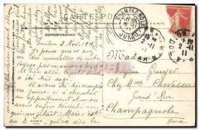 Catastrophe du cuirassé LIBERTE — 25 Septembre 1911 — Éditeur non identifié, n° 15 — Verso