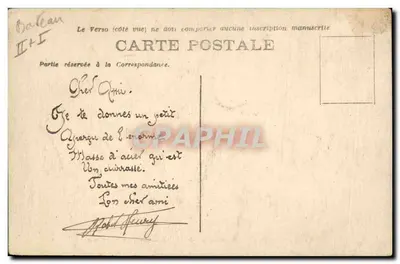 Cruzador a turbinas « LORRAINE » — Marinha Militar Francesa — n° 501 — Verso