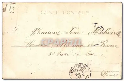 Mme Otero e M. Franck — cena de espetáculo — editor Paris, n° 3200 — Verso