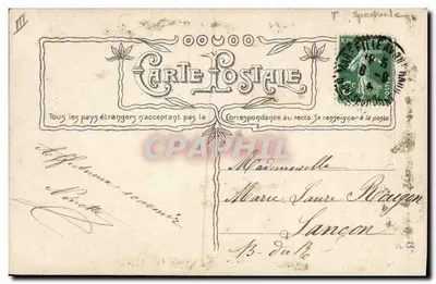 Sarah Bernhardt — em uniforme militar — Laiglon, Paris, n° 3690 — Verso