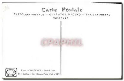 Amor sagrado da pátria — por Léon Hornecker — editor P. J. Gallais e Cie, Paris, n° 279 — Verso